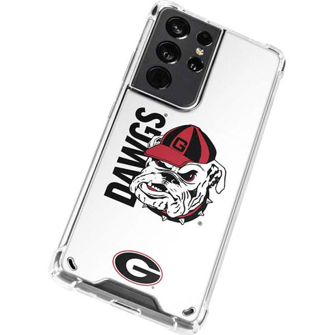 University of Georgia Dawgs Galaxy S21 Ultra 5G Clear Case