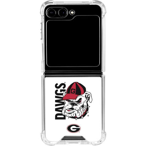 University of Georgia Dawgs Galaxy Z Flip5 5G Clear Case