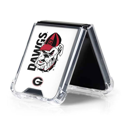 University of Georgia Dawgs Galaxy Z Flip5 5G Clear Case