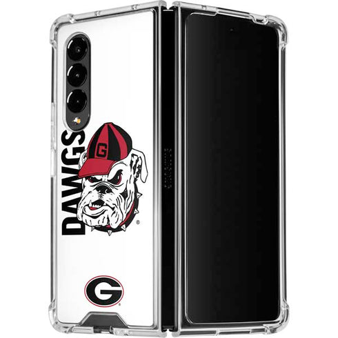 University of Georgia Dawgs Galaxy Z Fold4 5G Clear Case