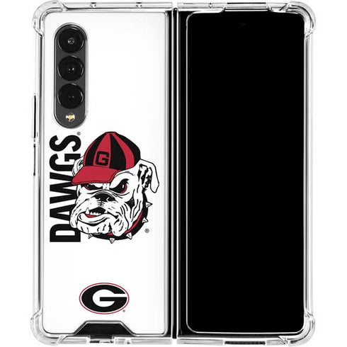 University of Georgia Dawgs Galaxy Z Fold4 5G Clear Case
