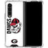University of Georgia Dawgs Galaxy Z Fold4 5G Clear Case