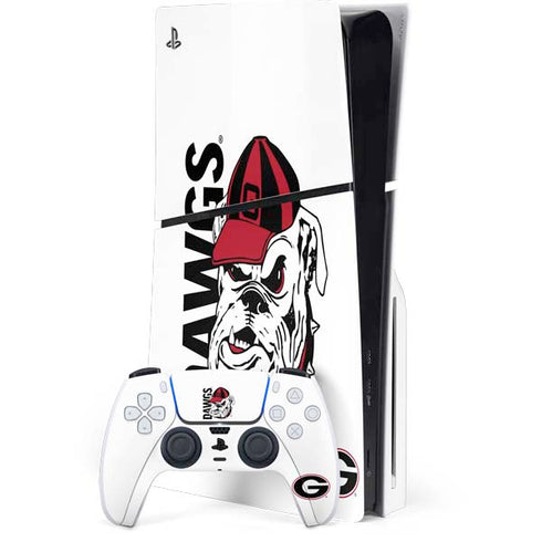 University of Georgia Dawgs PS5 Slim Disk Bundle Skin