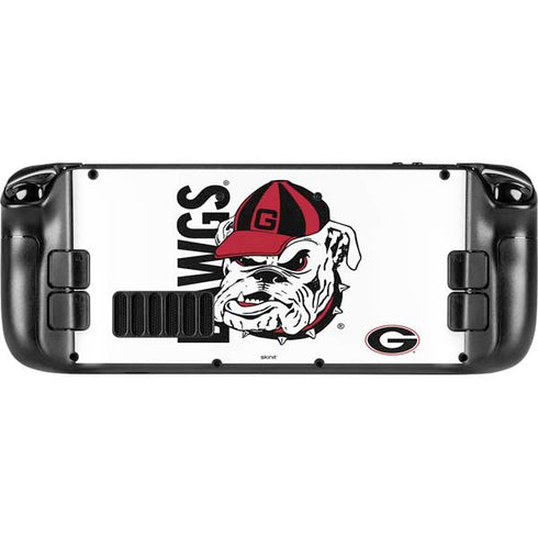 University of Georgia Dawgs Steam Deck Handheld Gaming Computer Skin