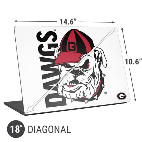 University of Georgia Dawgs Universal Laptop 18in (14.6 x 10.6in) Skin