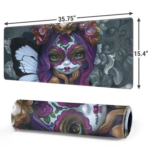 Day of the Dead Gothic Skull Fairy by Jasmine Becket-Griffith Gaming Mouse Pad