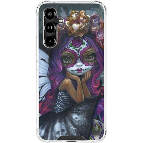 Day of the Dead Gothic Skull Fairy by Jasmine Becket-Griffith Galaxy A54 5G Clear Case