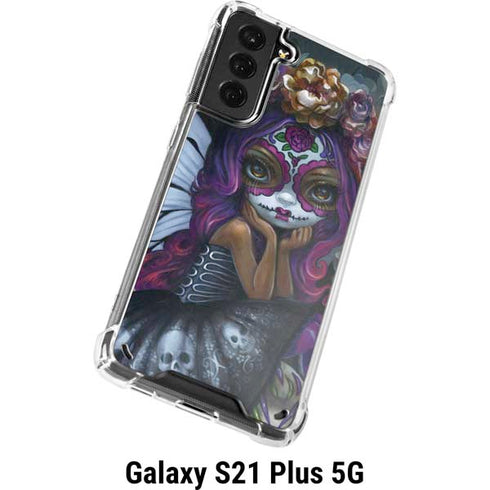 Day of the Dead Gothic Skull Fairy by Jasmine Becket-Griffith Galaxy S21 Plus 5G Clear Case