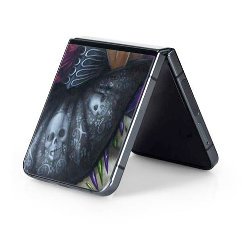 Day of the Dead Gothic Skull Fairy by Jasmine Becket-Griffith Galaxy Z Flip5 5G Skin