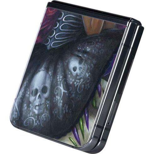 Day of the Dead Gothic Skull Fairy by Jasmine Becket-Griffith Galaxy Z Flip5 5G Skin
