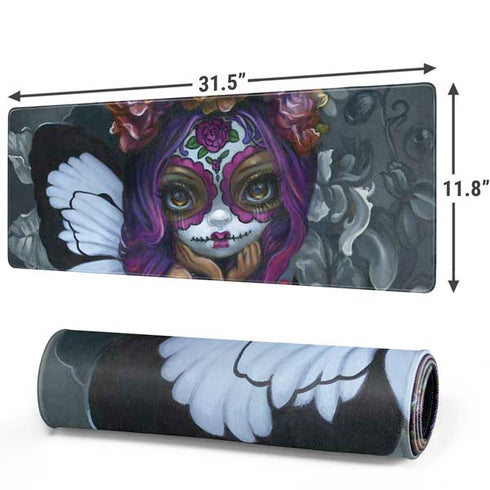 Day of the Dead Gothic Skull Fairy by Jasmine Becket-Griffith Gaming Mouse Pad