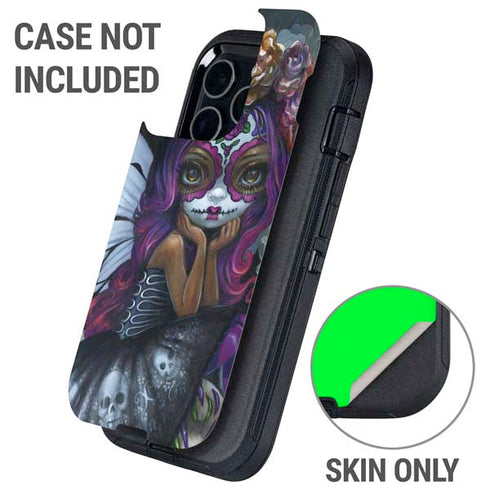Day of the Dead Gothic Skull Fairy by Jasmine Becket-Griffith Otterbox Defender iPhone Skin