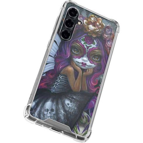 Day of the Dead Gothic Skull Fairy by Jasmine Becket-Griffith Galaxy S23 FE Clear Case