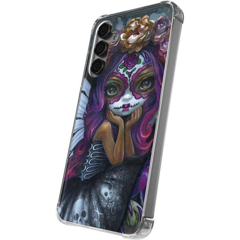 Day of the Dead Gothic Skull Fairy by Jasmine Becket-Griffith Galaxy S24 Plus Clear Case