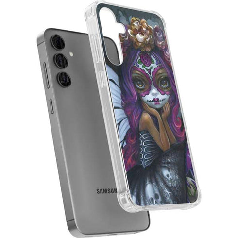 Day of the Dead Gothic Skull Fairy by Jasmine Becket-Griffith Galaxy S24 Plus Clear Case