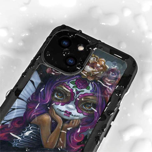 Day of the Dead Gothic Skull Fairy by Jasmine Becket-Griffith iPhone 15 Waterproof Case