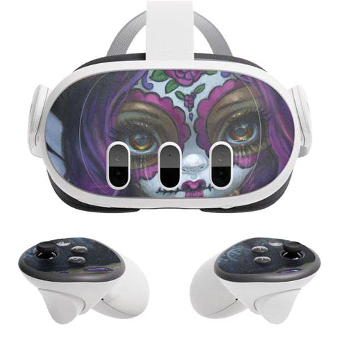 Day of the Dead Gothic Skull Fairy by Jasmine Becket-Griffith Meta Quest 3 Skin