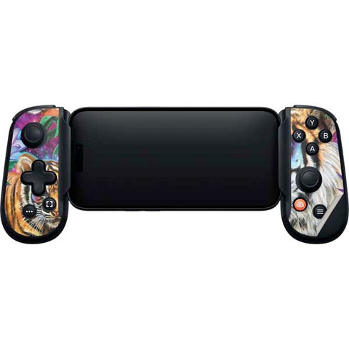 Daydream Galaxy Tigers by Sheena Pike Backbone One for iPhone Game Controller Skin