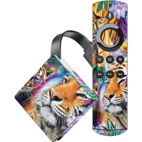 Daydream Galaxy Tigers by Sheena Pike Amazon Fire TV Skin