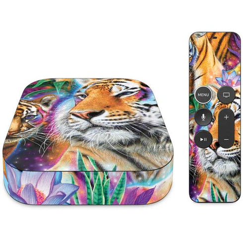 Daydream Galaxy Tigers by Sheena Pike Apple TV Skin