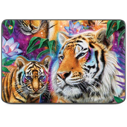 Daydream Galaxy Tigers by Sheena Pike HP Chromebook Skin