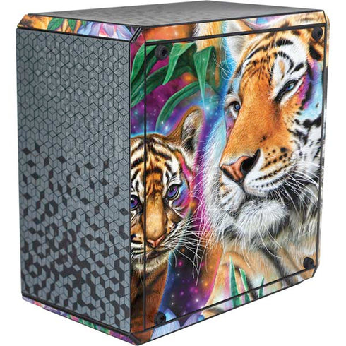 Daydream Galaxy Tigers by Sheena Pike Cooler Master MasterBox Q300L Mini Tower Skin
