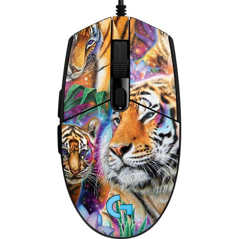 Daydream Galaxy Tigers by Sheena Pike G203 Prodigy RGB Wired Gaming Mouse Skin