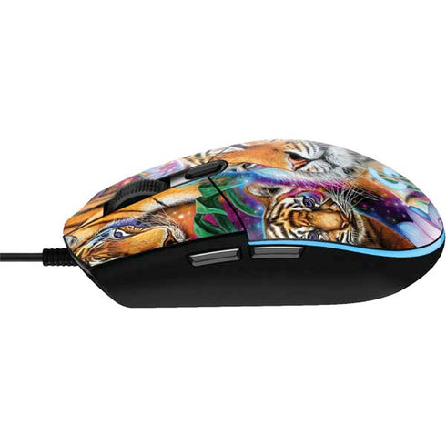 Daydream Galaxy Tigers by Sheena Pike G203 Prodigy RGB Wired Gaming Mouse Skin