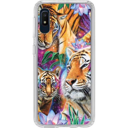 Daydream Galaxy Tigers by Sheena Pike Galaxy A10e Clear Case