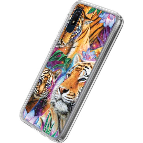 Daydream Galaxy Tigers by Sheena Pike Galaxy A10e Clear Case