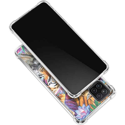 Daydream Galaxy Tigers by Sheena Pike Galaxy A12 Clear Case