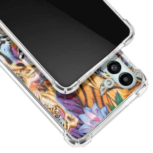 Daydream Galaxy Tigers by Sheena Pike Galaxy A13 5G Clear Case