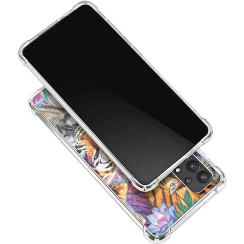 Daydream Galaxy Tigers by Sheena Pike Galaxy A32 5G Clear Case