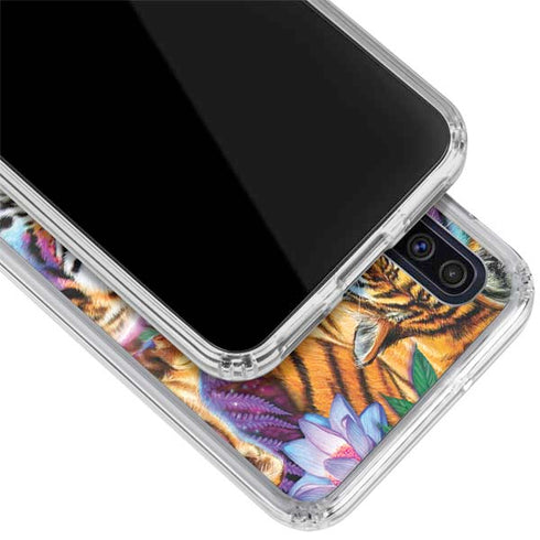 Daydream Galaxy Tigers by Sheena Pike Galaxy A50 Clear Case