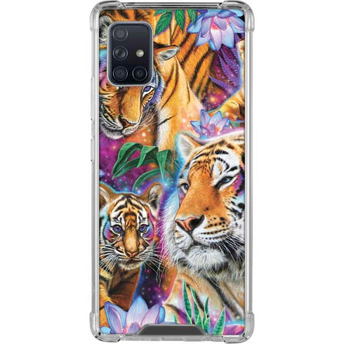 Daydream Galaxy Tigers by Sheena Pike Galaxy A51 5G Clear Case