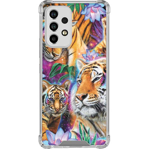 Daydream Galaxy Tigers by Sheena Pike Galaxy A53 5G Clear Case