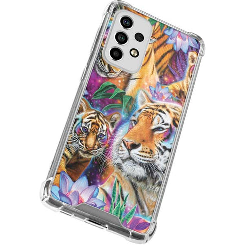Daydream Galaxy Tigers by Sheena Pike Galaxy A53 5G Clear Case