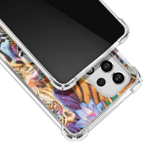 Daydream Galaxy Tigers by Sheena Pike Galaxy A53 5G Clear Case