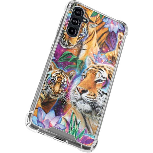 Daydream Galaxy Tigers by Sheena Pike Galaxy A54 5G Clear Case