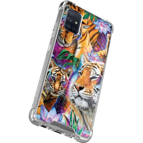 Daydream Galaxy Tigers by Sheena Pike Galaxy A71 5G Clear Case