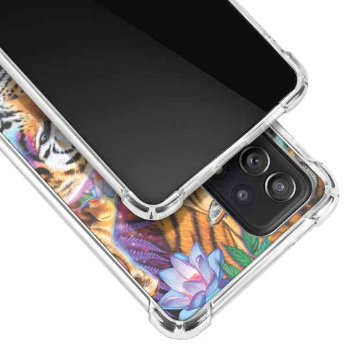 Daydream Galaxy Tigers by Sheena Pike Galaxy A72 5G Clear Case