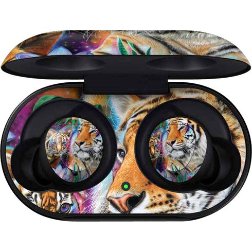 Daydream Galaxy Tigers by Sheena Pike Galaxy Buds Skin