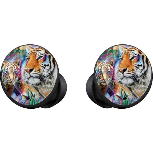Daydream Galaxy Tigers by Sheena Pike Galaxy Buds Skin