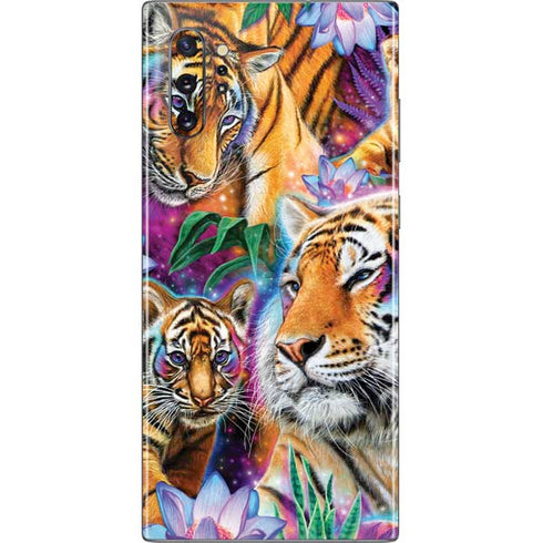Daydream Galaxy Tigers by Sheena Pike Galaxy Note 10 Plus Skin