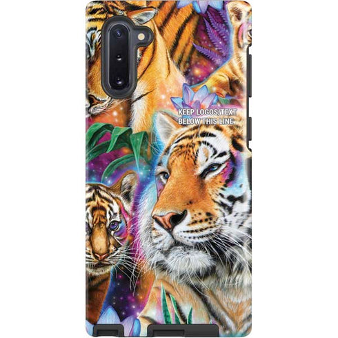 Daydream Galaxy Tigers by Sheena Pike Galaxy Note 10 Pro Case