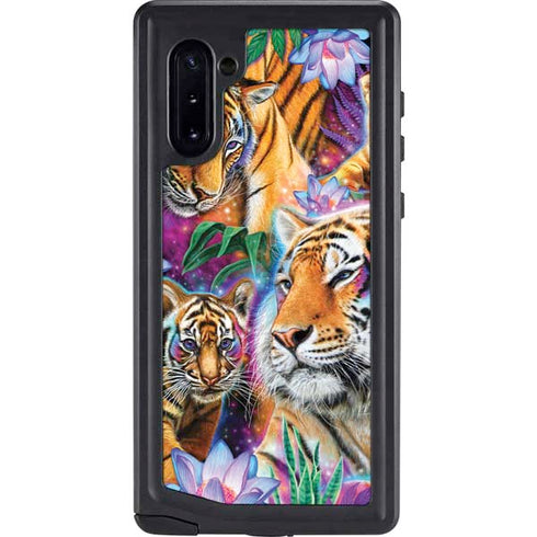 Daydream Galaxy Tigers by Sheena Pike Galaxy Note 10 Waterproof Case