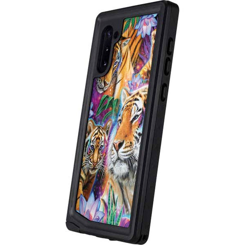 Daydream Galaxy Tigers by Sheena Pike Galaxy Note 10 Waterproof Case