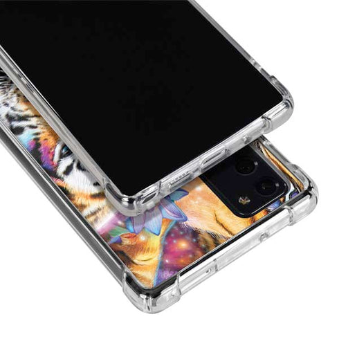 Daydream Galaxy Tigers by Sheena Pike Galaxy Note20 5G Clear Case