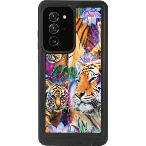Daydream Galaxy Tigers by Sheena Pike Galaxy Note20 Ultra 5G Waterproof Case