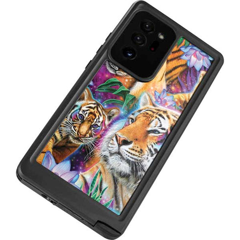 Daydream Galaxy Tigers by Sheena Pike Galaxy Note20 Ultra 5G Waterproof Case